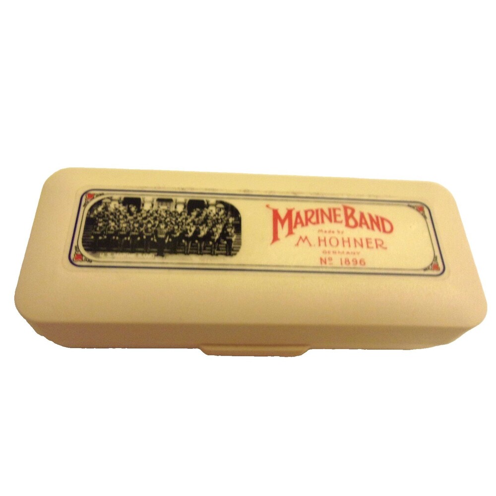 Vintage M. Hohner Marine Band Harmonica No. 1896 Made in Germany w/ Box Key of C